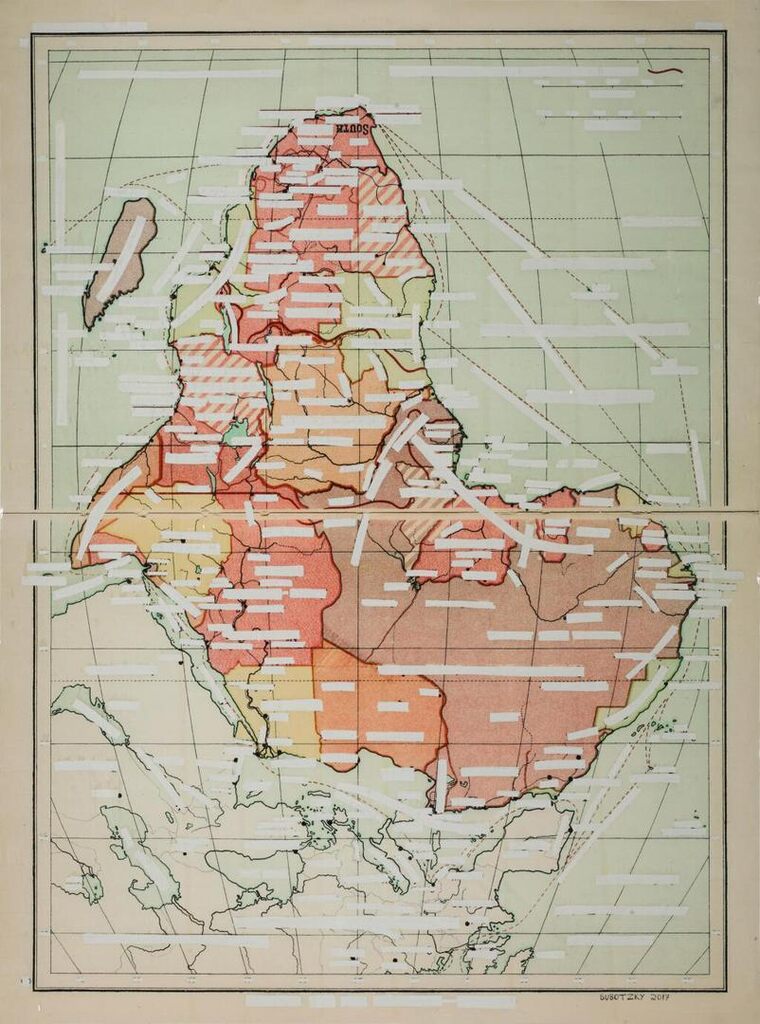 Sticky-tape Transfer 22- South (or Africa Political and Sea Routes)