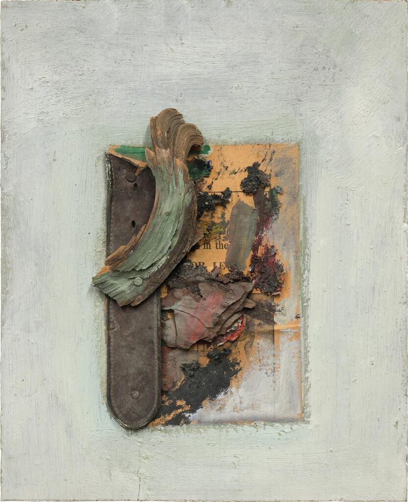 Ohne Titel (Komposition auf Holz) (Untitled, Composition on Wood)