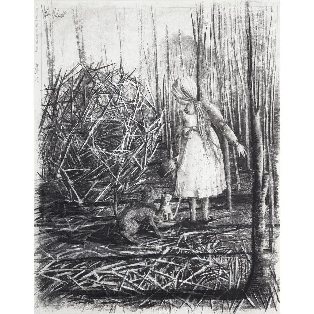 Feeding the Cats in the Back Yard