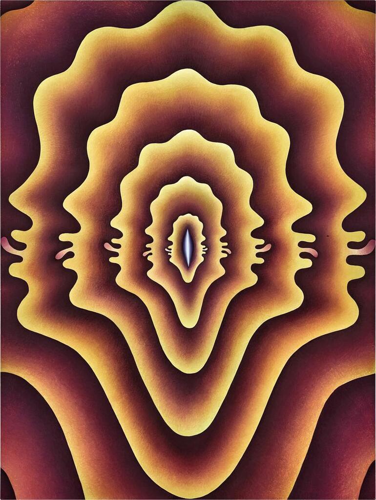 Loie Hollowell, Lick Lick in Orange and Blue