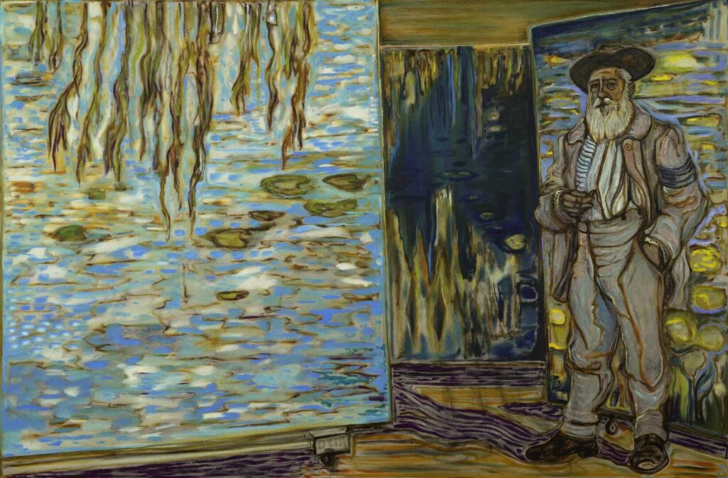 The artist in his studio