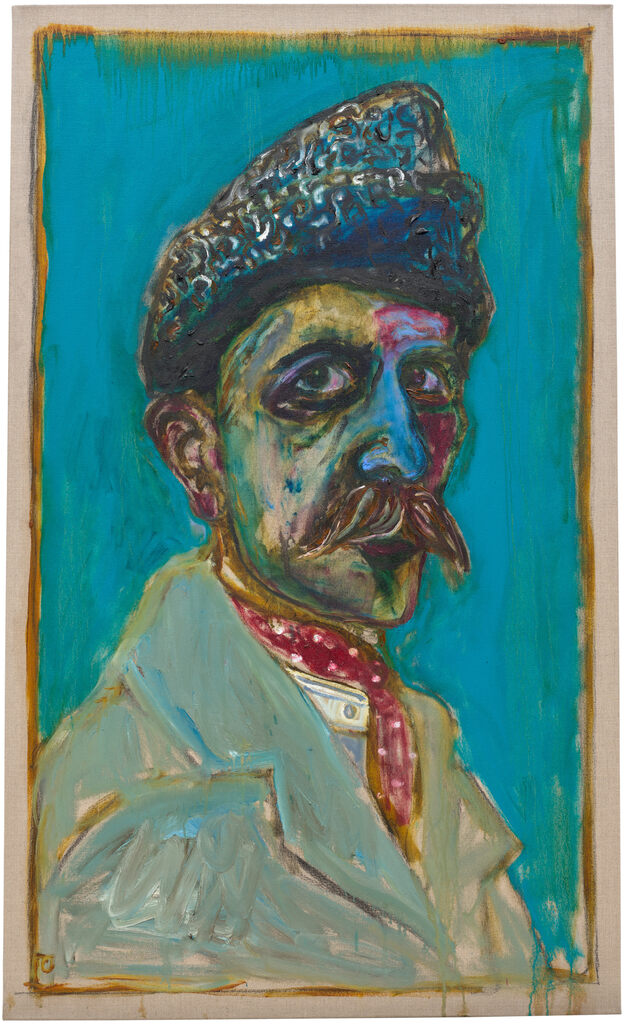 Self-portrait in Astrachan Hat