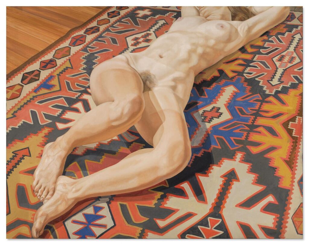Nude on Kilim Rug