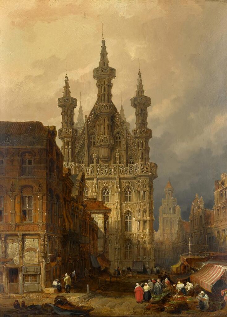 Leuven (Louvain), a view of the exterior of the Town Hall