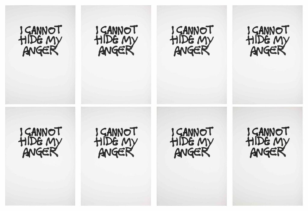 I Cannot Hide My Anger