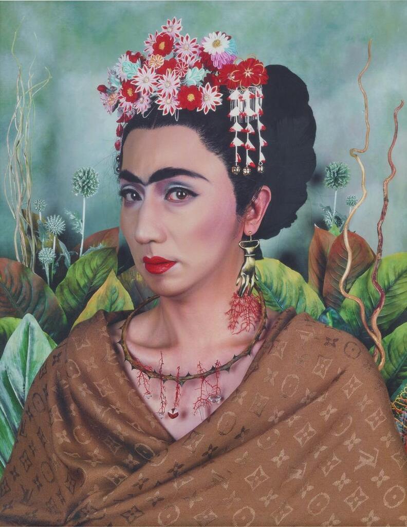 An Inner Dialogue with Frida Kahlo Series (Hand-shaped Earrings)
