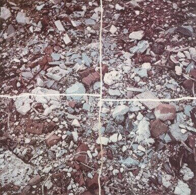 Torn Photograph from the Second Stop (Rubble) Second Mountain of Six Stops on a Section