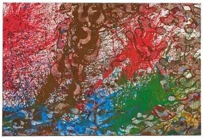 Splatterpainting (51. Malaktion, Hermann Nitsch Museum, Mistelbach)