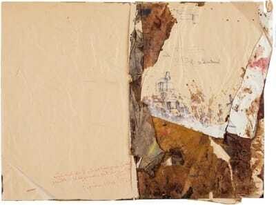 Score - sketch – IV Abreaktionsspiel (Vienna), signed and dated Hermann Nitsch 1966