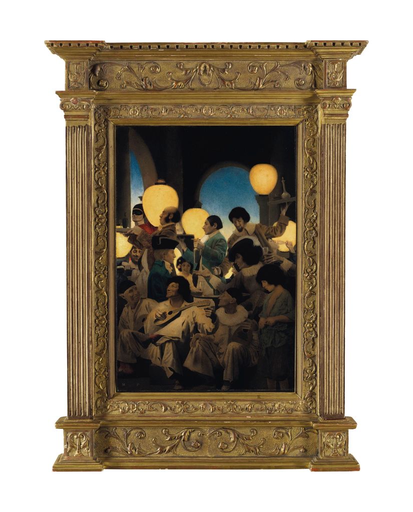 A Venetian Night's Entertainment ("The two young men were presently hobnobbing over a glass of canary...")