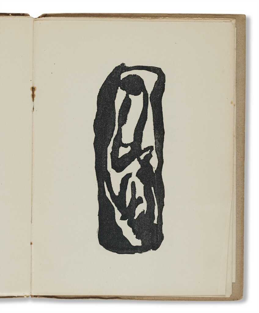 VINGT-CINQ POÈMES, H. ARP DIX GRAVURES SUR BOIS. ZURICH : J. HEUBERGER COLLECTION DADA, 1918
