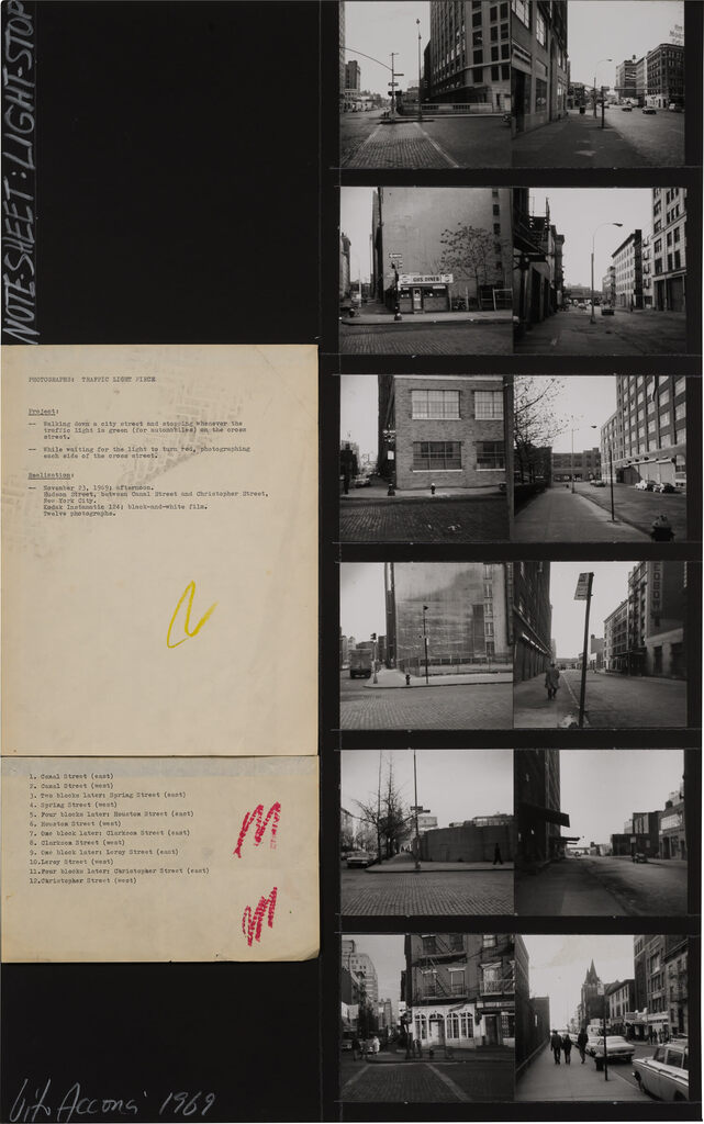 Photographs: Traffic Light Piece (November 23, 1969)