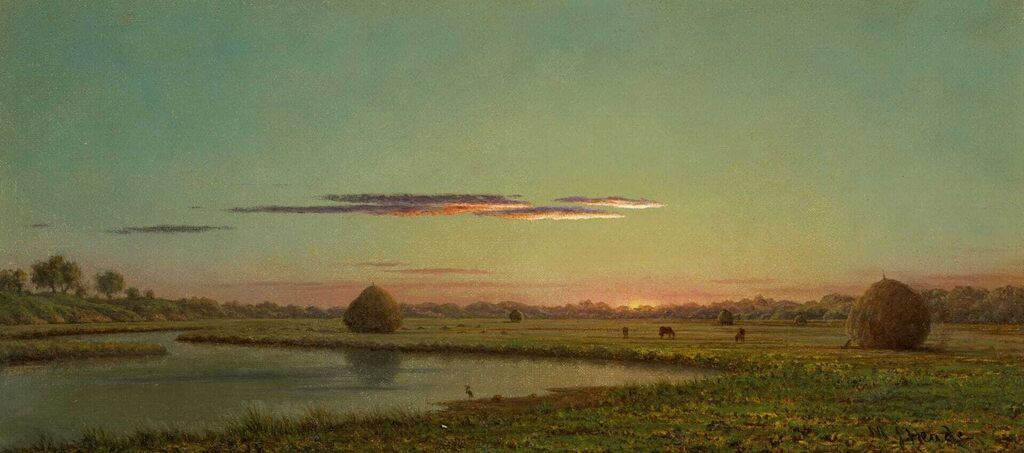 Marsh Scene at Sunset