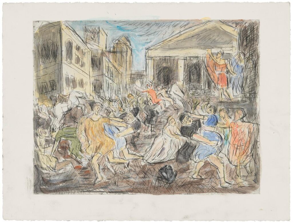 The Rape of the Sabines (#1), from: The Poussin Project: A Series of Prints after Nicolas Poussin
