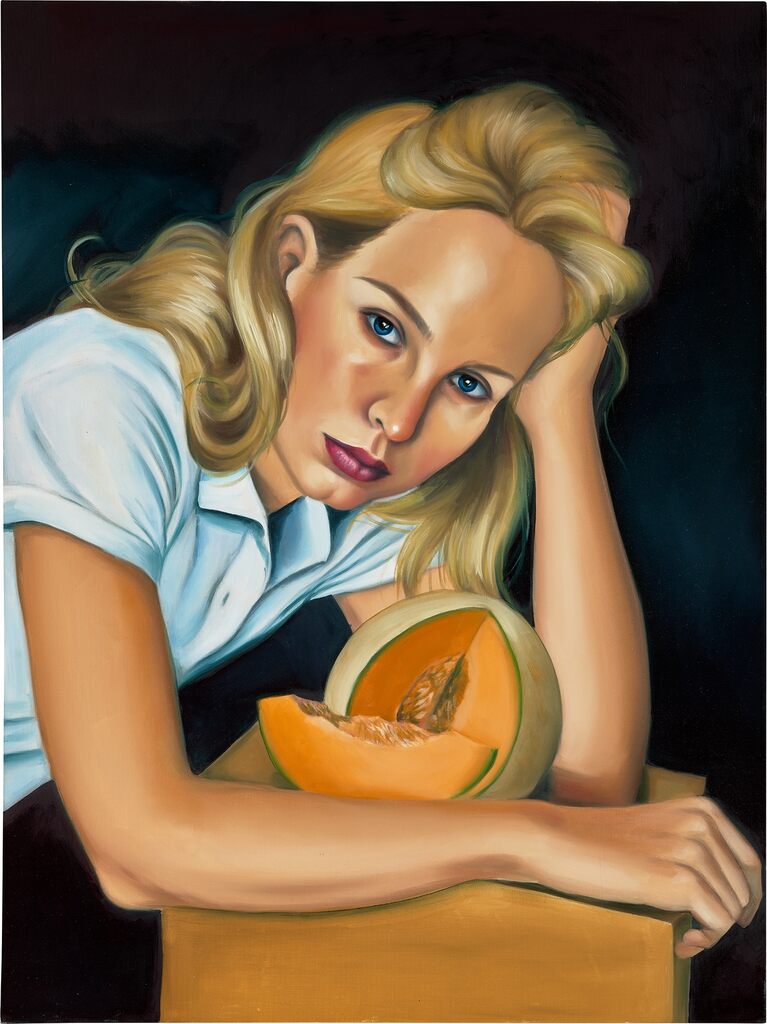 Haley with Melon
