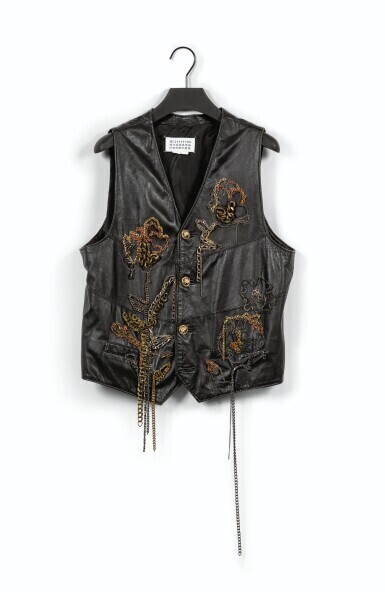 Gilet en cuir noir, Printemps Eté 2010