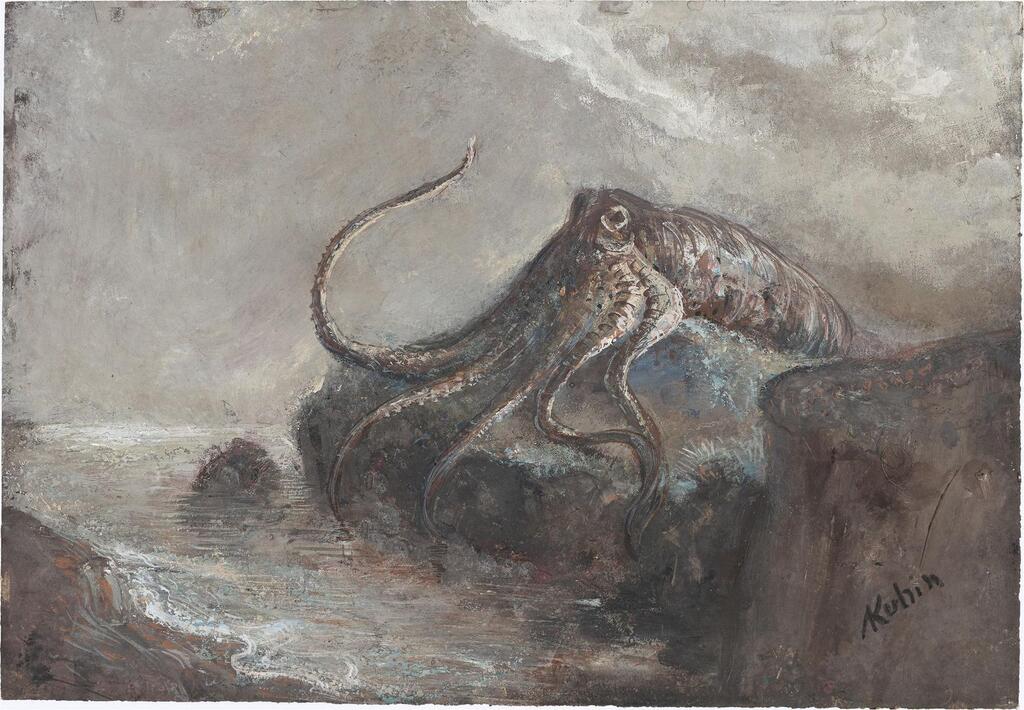 Kraken on a Rock