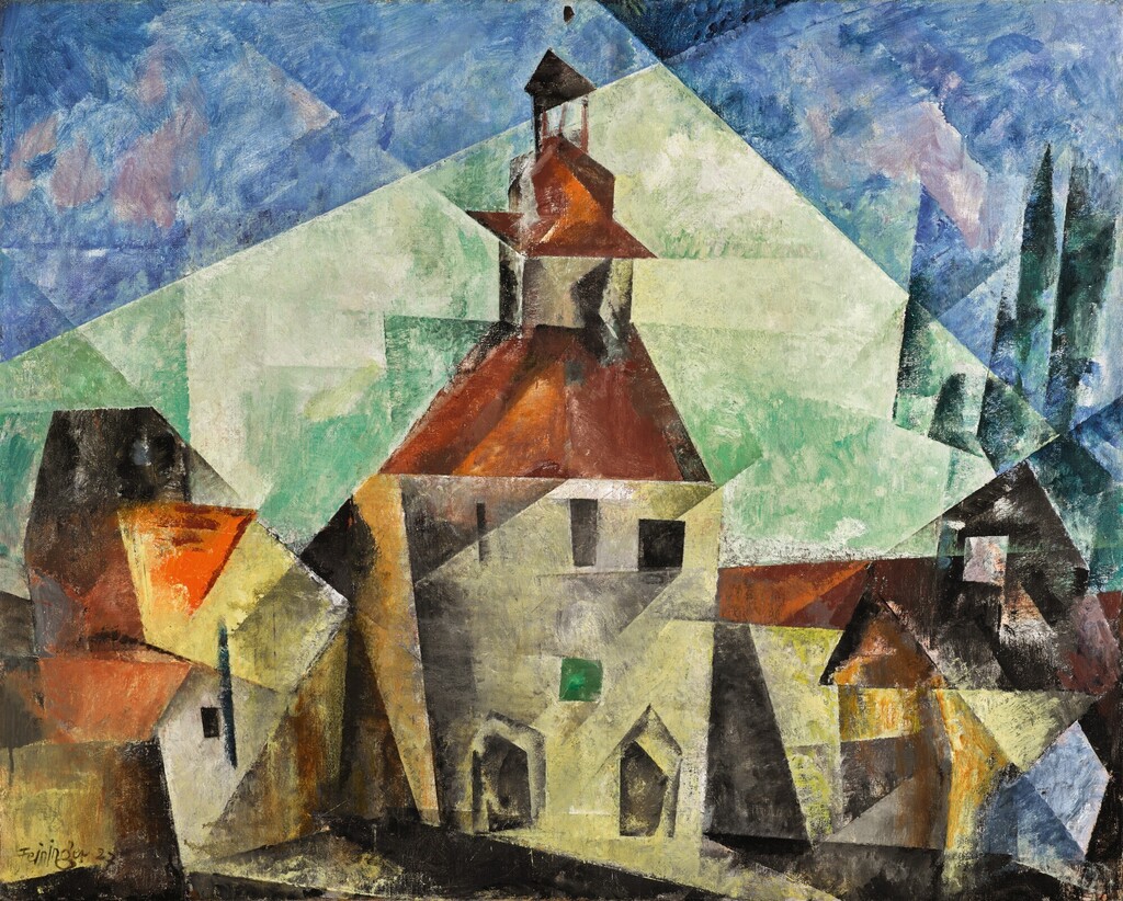 LYONEL FEININGER | ZOTTELSTEDT II  (TOWN HALL II)