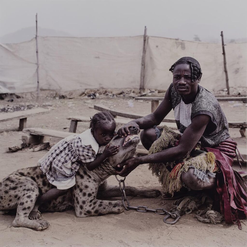 Mummy Ahmadu and Mallam Mantari Lamal with Mainasara, Abuja, Nigeria (from The Hyena and Other Men)