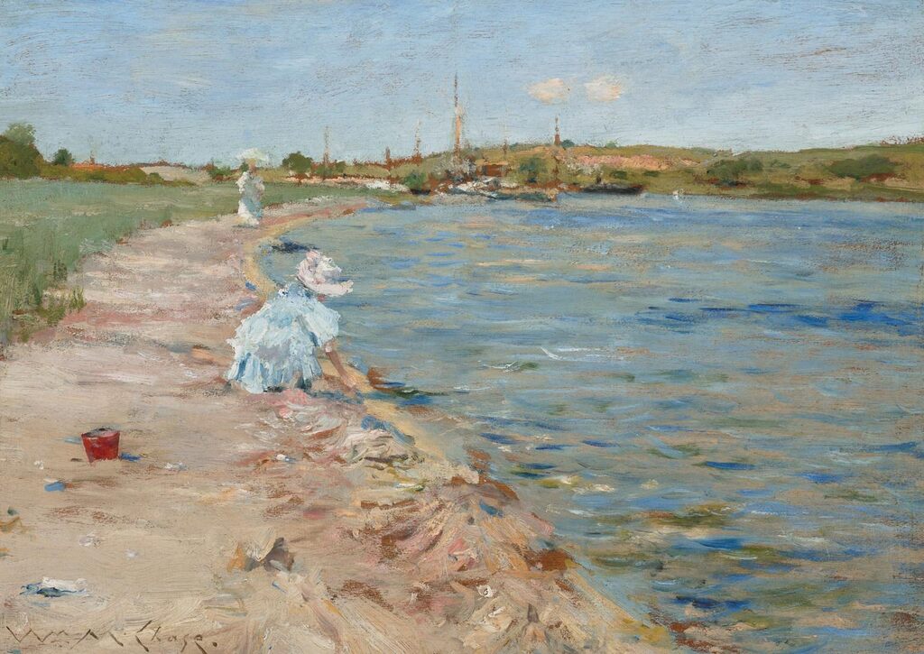 Beach Scene (Morning at Canoe Place)