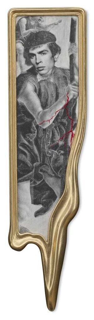 Crying Portrait of Rudolf Nureyev as Saint Cristoforo (after Cosme'tura)