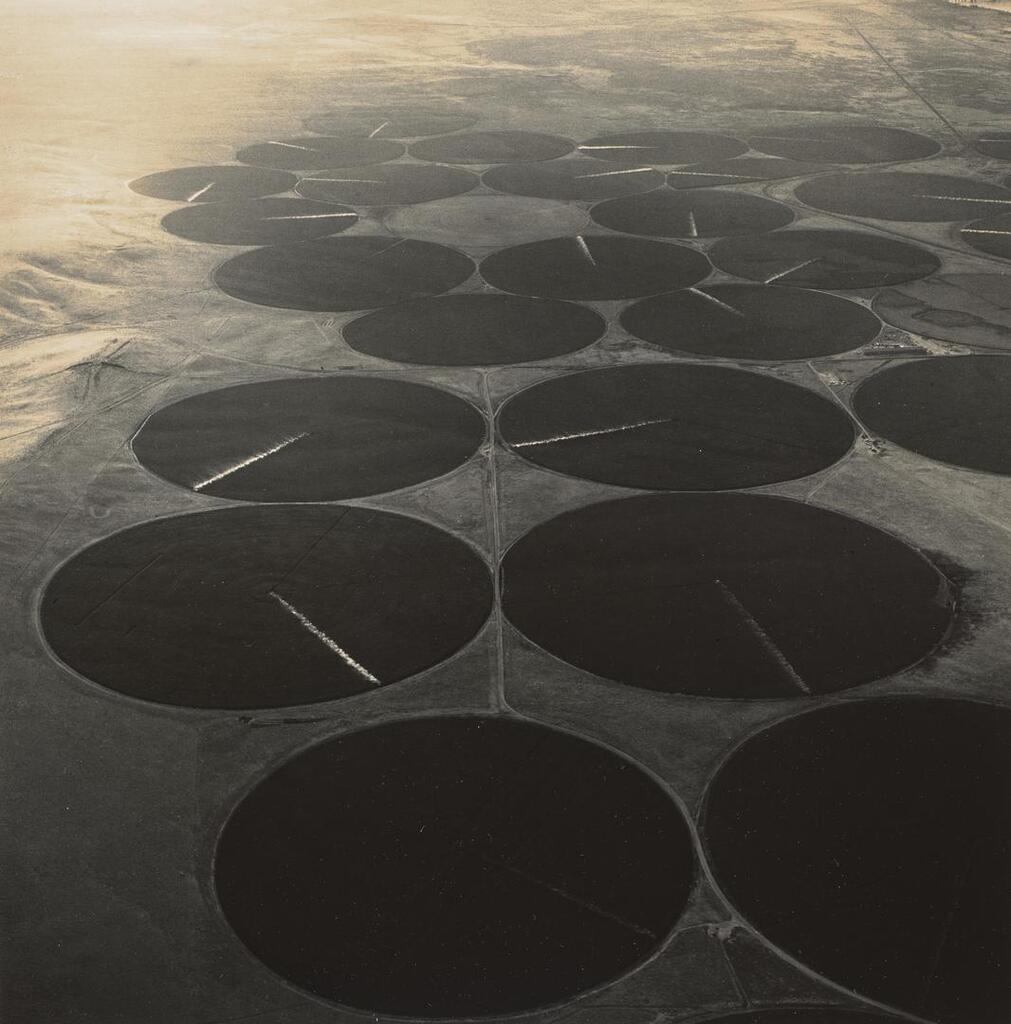 Pivot Irrigation Near the One Hundred Circle Farm and the McNary Dam on the Columbia River, Washington