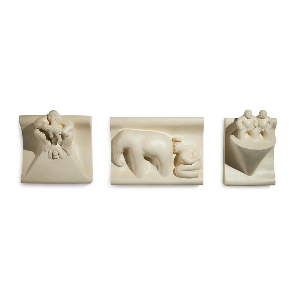 Three Cast Plaster Multiples