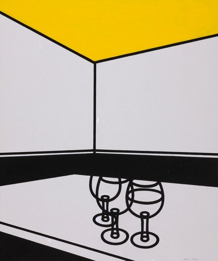 Wine Glasses on a Table
