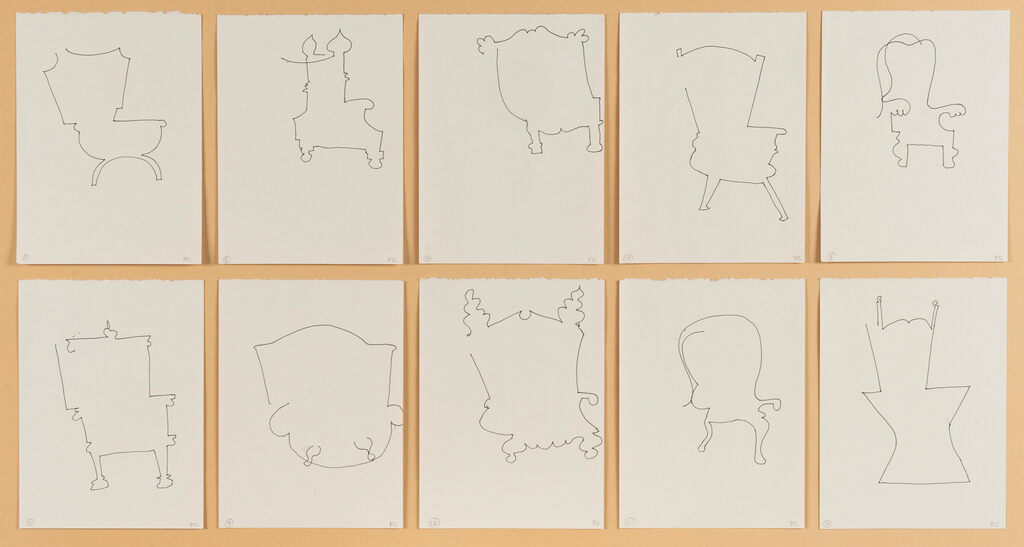 10 Chairs 'Designed' Blind