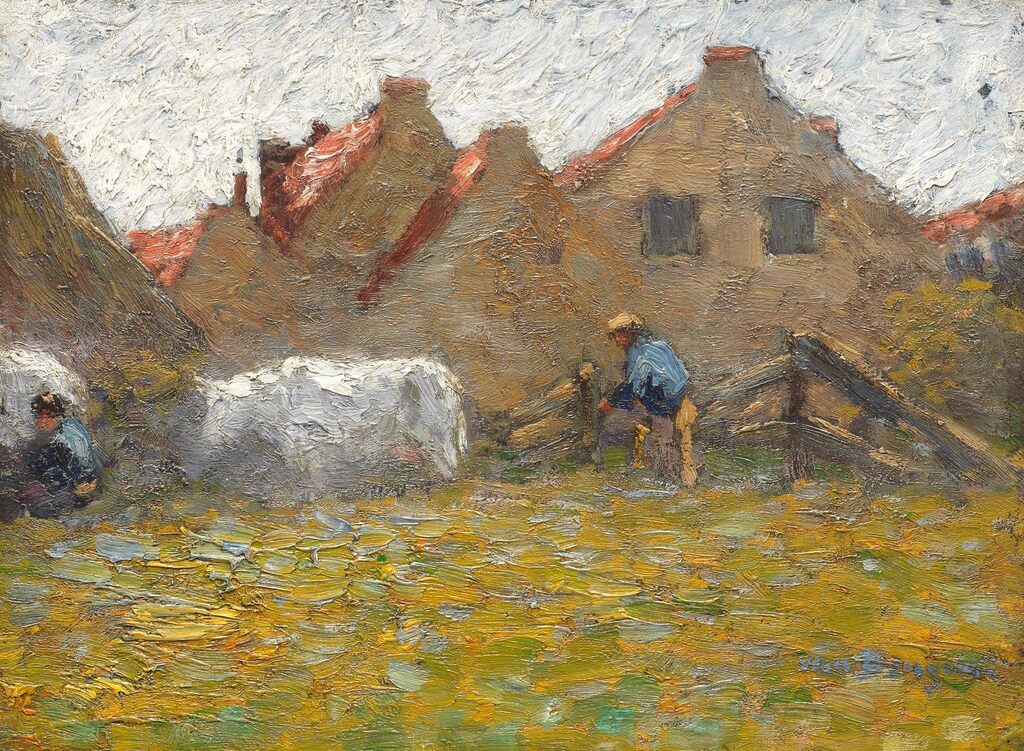 Derrière la ferme