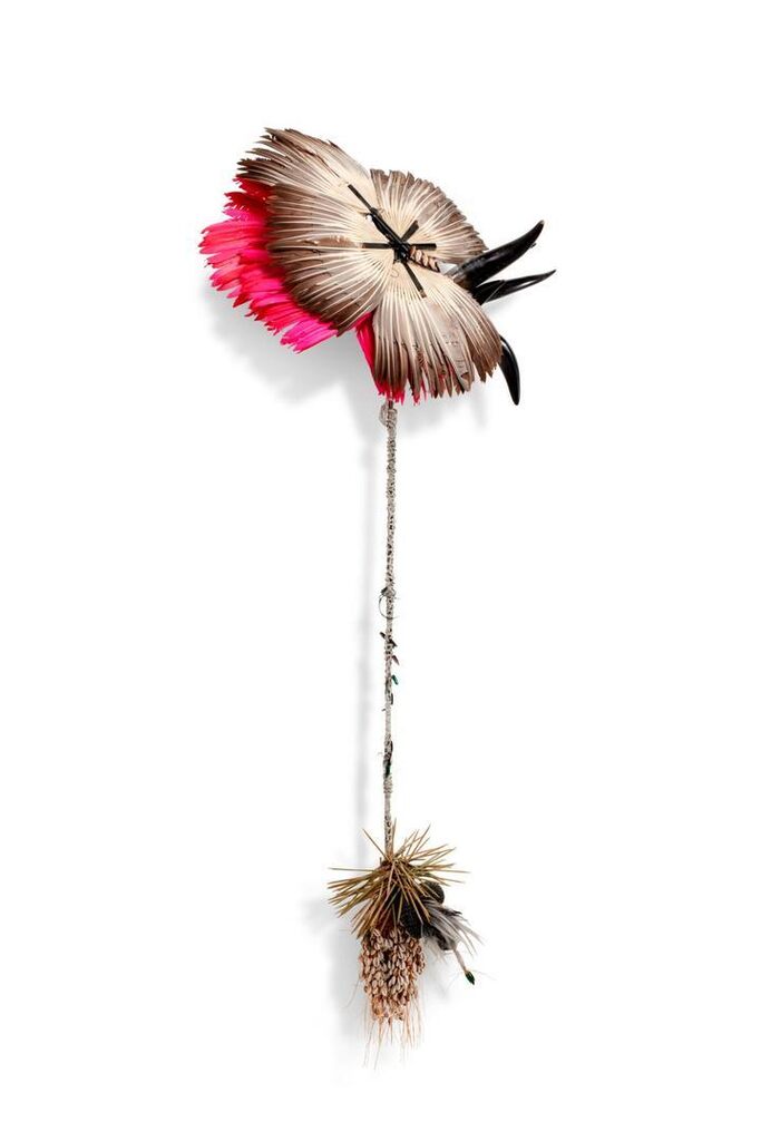 Feathery fountain horn and funy finger nail
