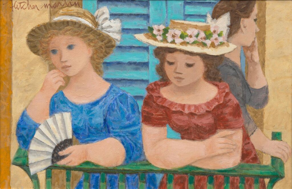 Three on a Balcony