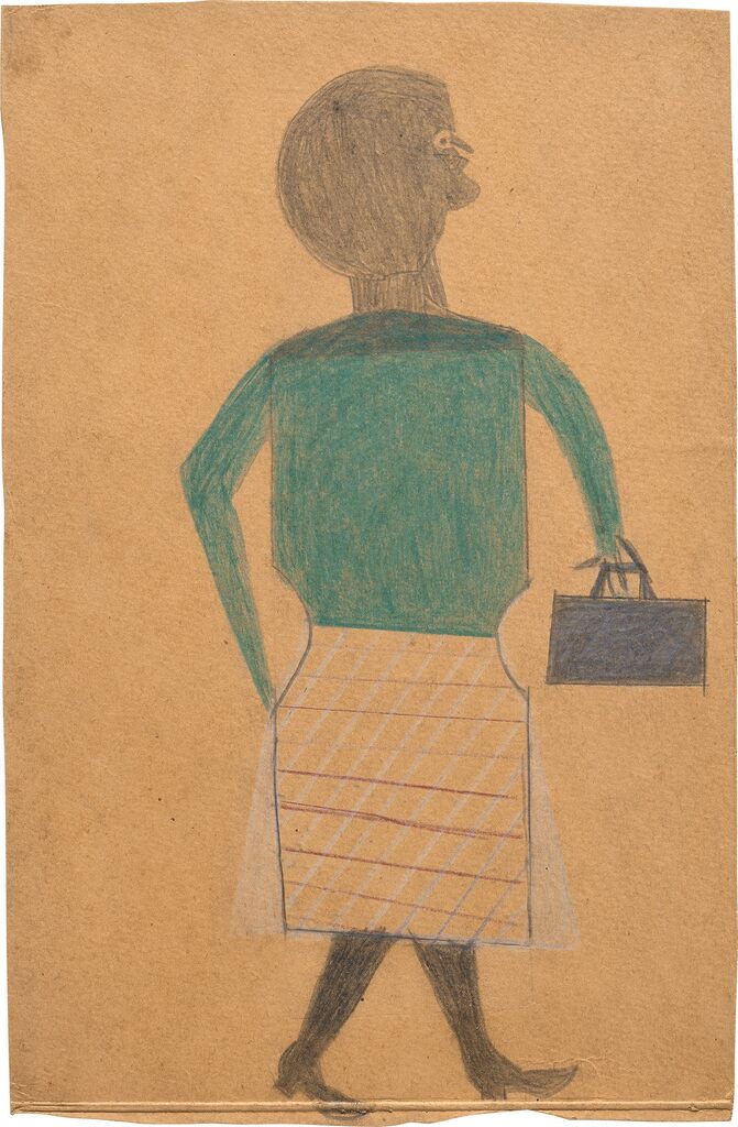 Untitled (Woman, Green Blouse, Black Bag)