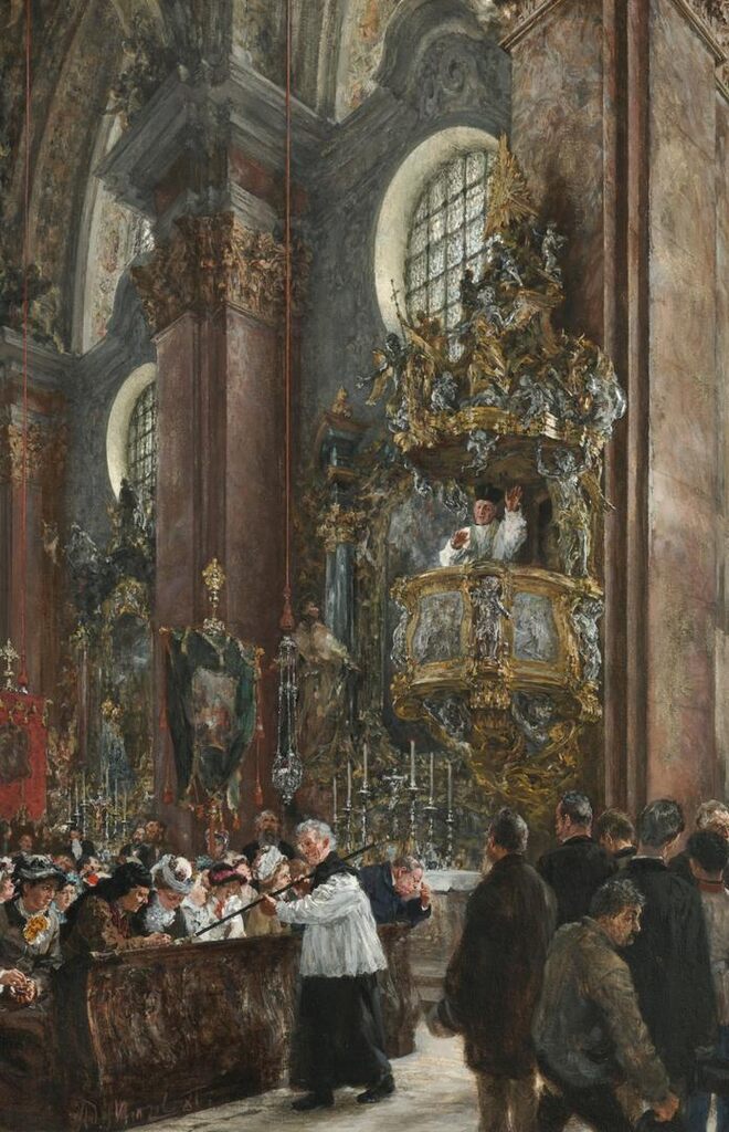 Kanzelpredigt in der Pfarrkirche zu Innsbruck