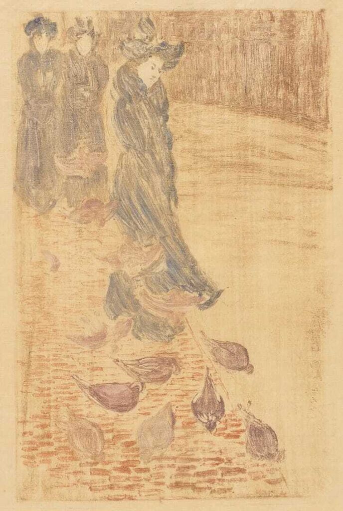 Feeding Pigeons (Lady with Pigeons)