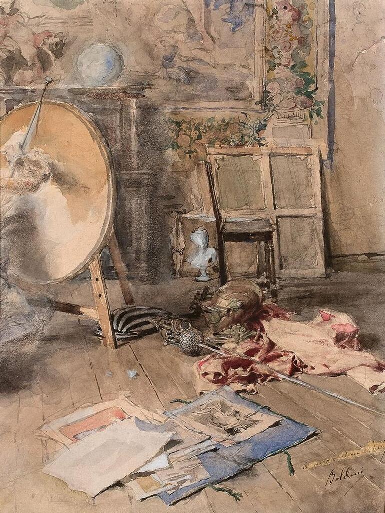 The artist's studio