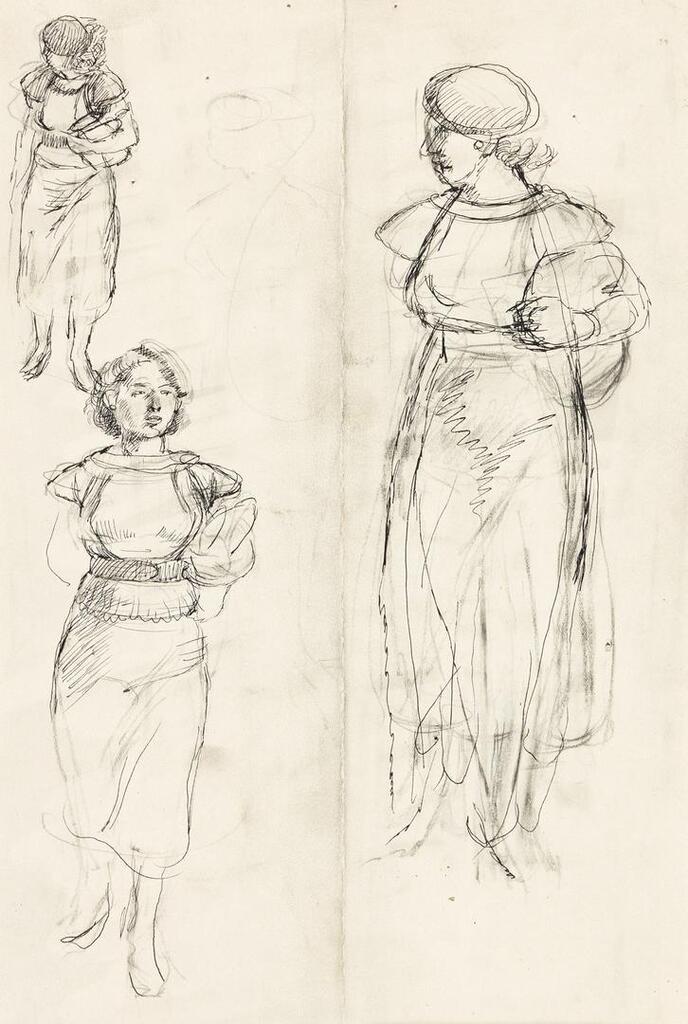 Studies of a Woman; Seated Man