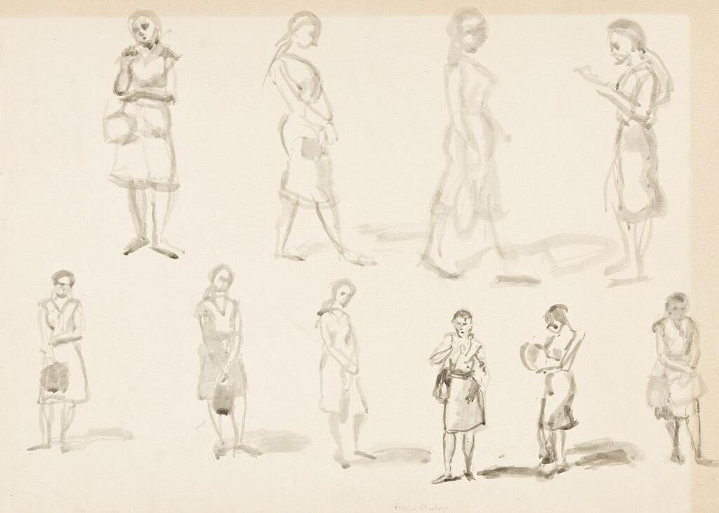Study for Women at Subway; Seven Women