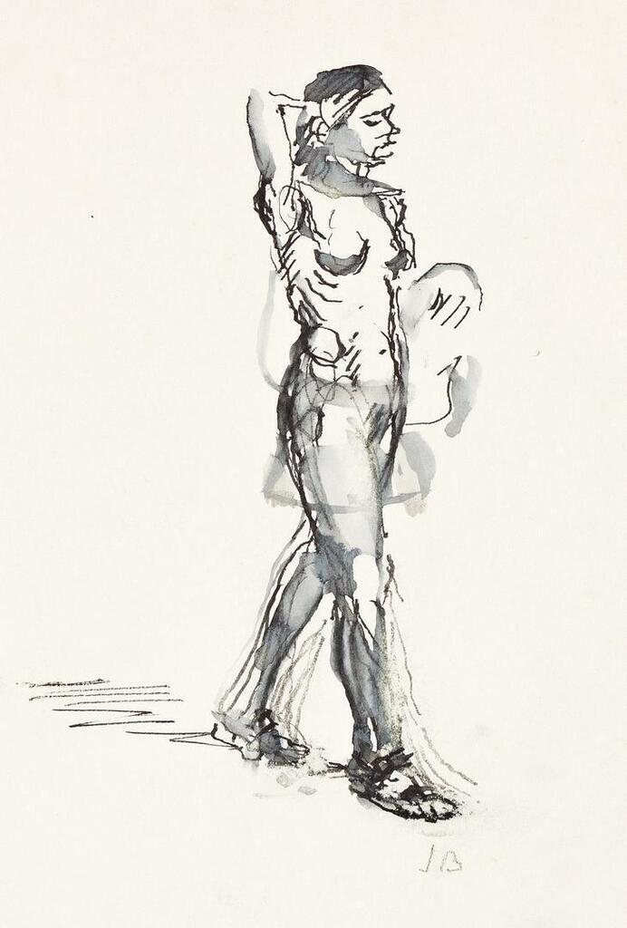Standing Nude; Girl Walking; Study of Youths Walking