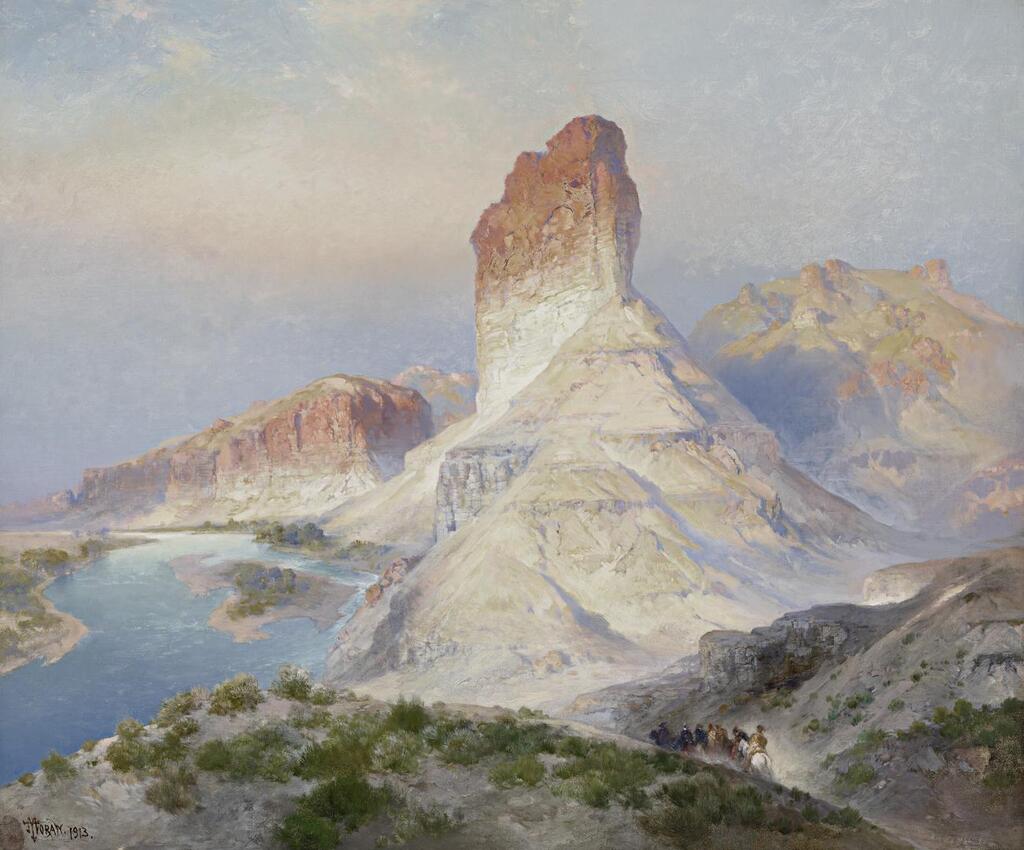 The Castle Rock, Green River, Wyoming (Indian Summer. Green River. Wyoming)