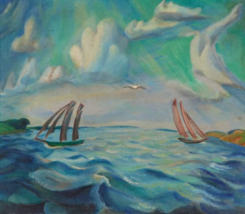 Segelschiffe (Auf der Flensburger Förde) (Sailing Ships (On the Flensburg Fjord))