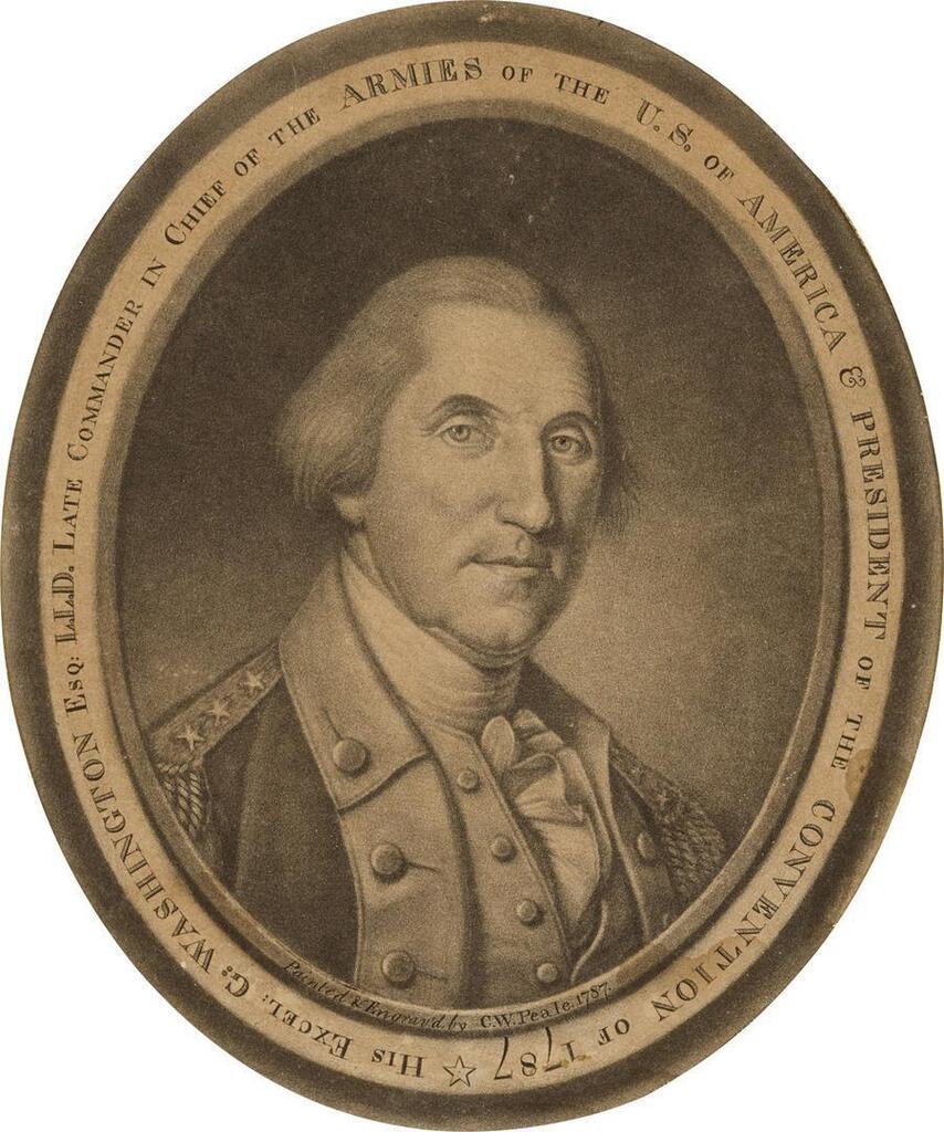 His Excel: G: Washington Esq: L.L.D. Late Commander in Chief of the Armies of the U.S. of America & President of the Convention of 1787 (Stauffer 2429; Hart 3; Wick 21)