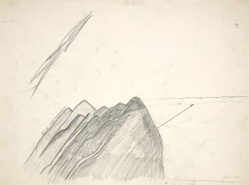 ”Grey Mountains with Jet Plane”