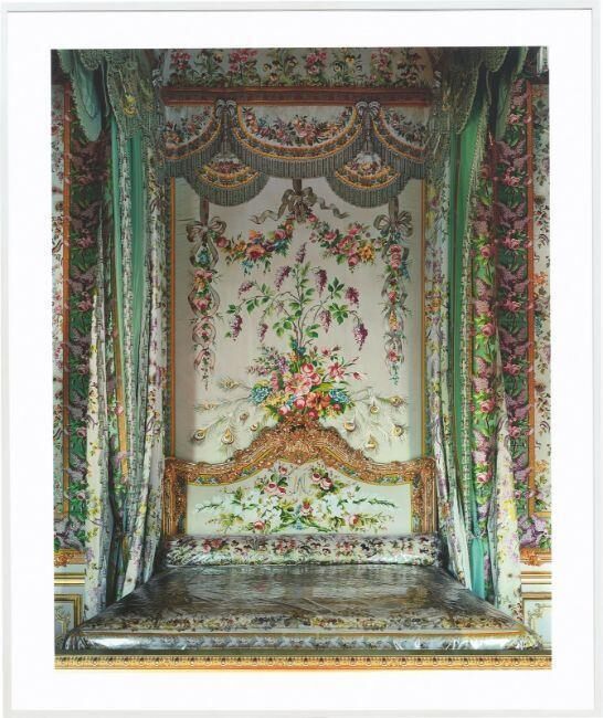 VERSAILLE, CHAMBRE DE LA REINE, DETAIL OF MARIE-ANTOINETTE’S BED