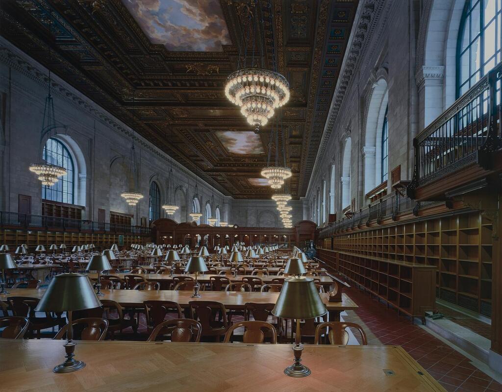 New York Public Library, Reading Room, New York, 1988