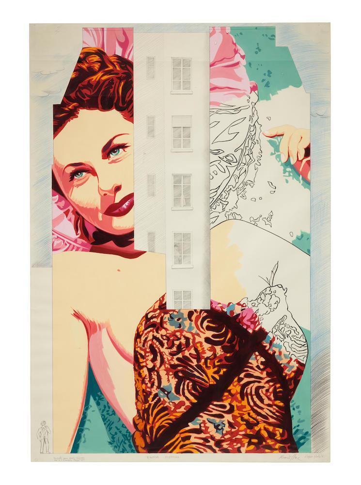 Rhonda Flemming (maquette pour un mur pignon rue de l'évangile Paris 18e)