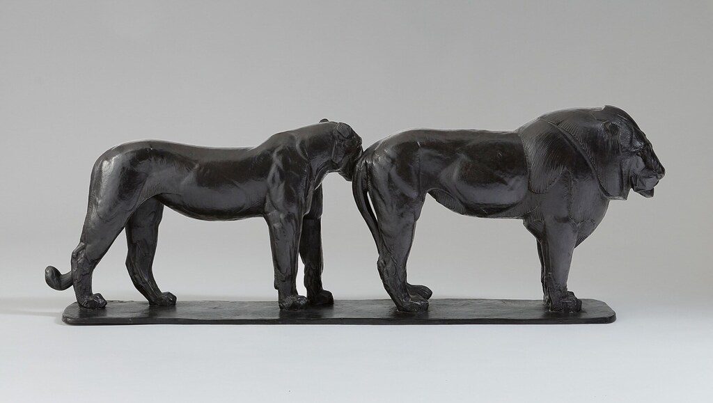 Lion et lionne de Nubie