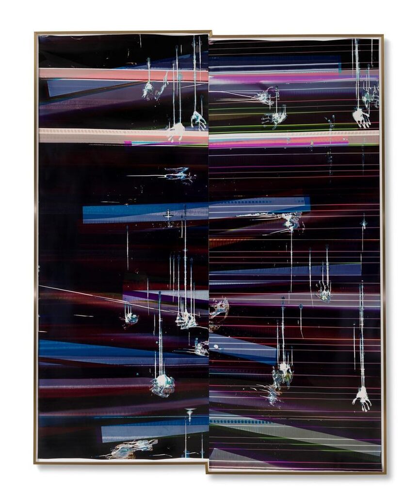 Cross-Contaminated RA4 Contact Print [Black Curl IMYC/Six Magnet/Six Magnet: Los Angeles, California, March 17, 2016, Kodak Professional Ultra Endura N, Ero, No. 112-006, Kodak Ektacolor RA Bleach-Fix and Replenisher, 04716], Kreonite KM IV 5225 RA4 Color Processor, Ser. No. 00092174]