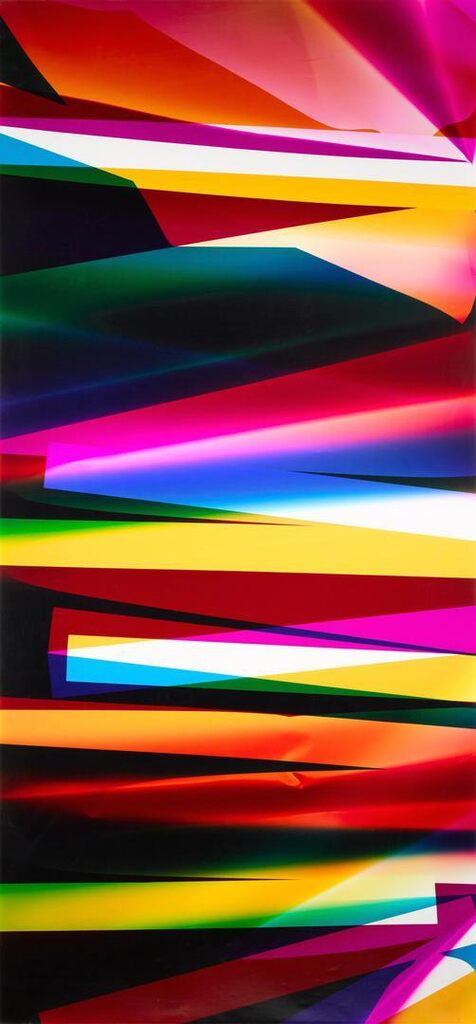 Six Magnet, Three Color Curl (CMY: Irvine, California, September 6th 2009, Fuji Crystal Archive Type C) (WB06709)