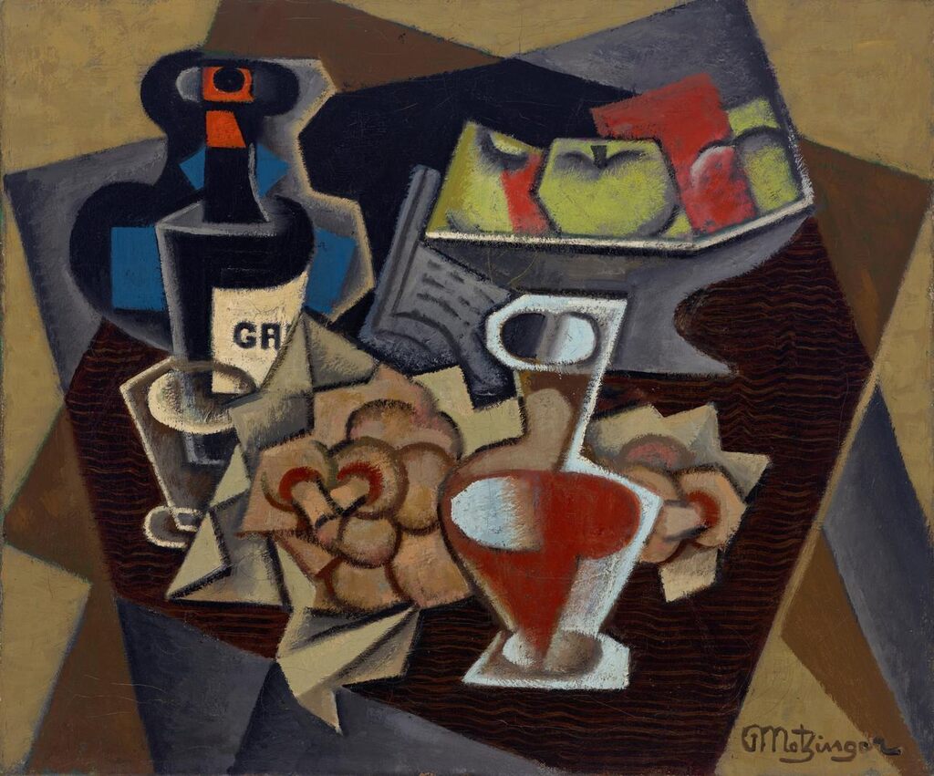 Champignons, pommes et carafe